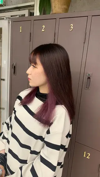 ミディアム カラー 髪質改善カラー🦋 レイヤー/ナカネのヘアスタイル