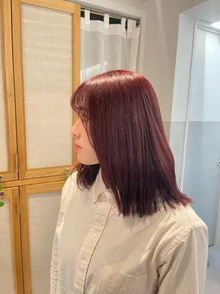 セミロング カラー 🦄今西 利音🦄のヘアスタイル