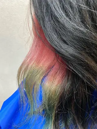 ミディアム カラー パーマ ヘアアレンジ 年間1500人担当 代表 南一路のヘアスタイル