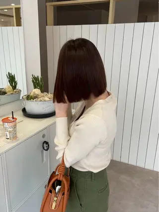 ミディアム 新井 美優のヘアスタイル