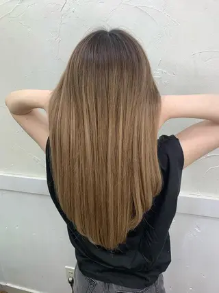 セミロング カラー ケアブリーチ🌟 ♢WATARU♢のヘアスタイル
