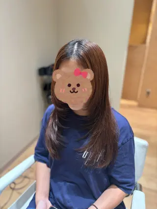 ロング 中島愛佳🐥⸒⸒ 縮毛矯正/艶髪カラーのヘアスタイル