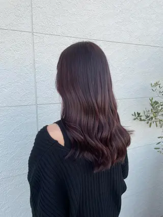 ロング カラー 鵜飼 真伍のヘアスタイル