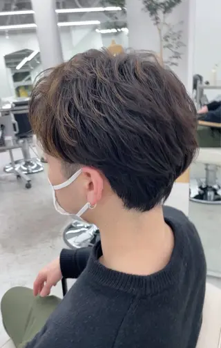 ショート パーマ 山嵜 江里奈のヘアスタイル