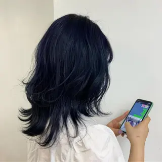 セミロング カラー fit /HONOKAのヘアスタイル
