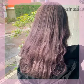ロング カラー ヘアアレンジ 🫧柔色/トレンド カラー/川辺晴加のヘアスタイル