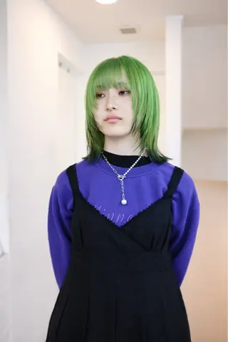 ミディアム カラー ヘアアレンジ 🦠デザインカラー/ 魚瀬あおい🦠のヘアスタイル