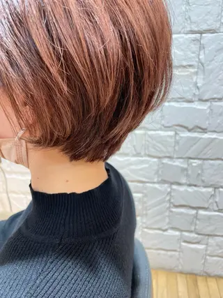 ショート 栞南🌼/艶カラー/ 髪質改善/ナチュラルのヘアスタイル