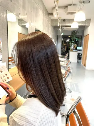 ミディアム なつき🌱ボブ 🤎レイヤーボブのヘアスタイル