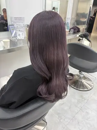 ロング カラー 𓏸レイヤー髪質改善 透けカラーカノン🫧のヘアスタイル