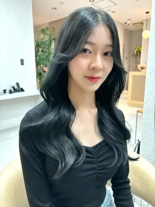 ロング カラー 香月 元希のヘアスタイル