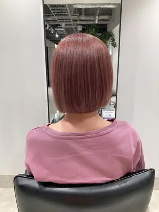 ショート カラー スキバサミを使わない カット🌼唯🌼のヘアスタイル