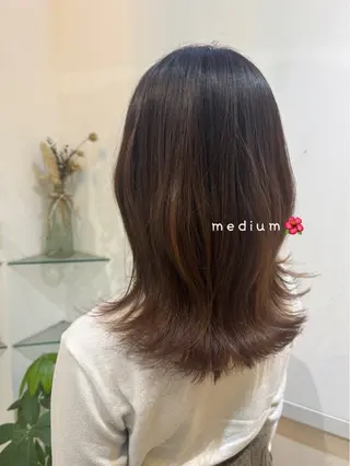 ミディアム 透明感カラー🧁🩰 🫧仲松良菜🎀のヘアスタイル
