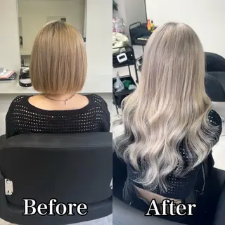 ショート エクステ＆カラー Fav心斎橋店のヘアスタイル