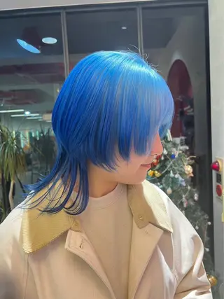 セミロング カラー BOX mico.のヘアスタイル