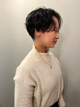 ショート カラー パーマ ショート/ボブ /パーマ🌿柏原良亮のヘアスタイル