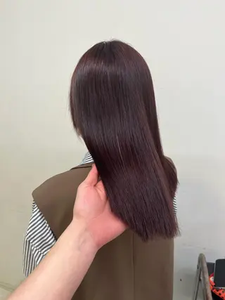 ロング カラー ヘアアレンジ 🇰🇷韓流暖色ヘア 🍒saaya🍒のヘアスタイル
