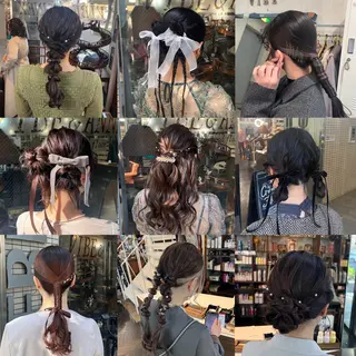 セミロング ヘアアレンジ ハイライト/レイヤー /ハイトーン/AOIのヘアスタイル