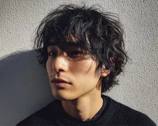 ショート パーマ メンズ ツイスパ/波巻き対応 メンズ特化　石川愛理のヘアスタイル