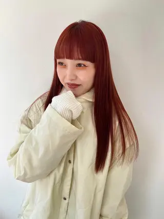 ロング カラー 🎀ダブルカラー/ ピンク×ガーリー🎀のヘアスタイル