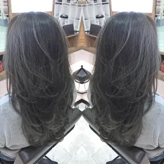 ロング カラー 青木 茂樹⭐️ 透明感カラーのヘアスタイル