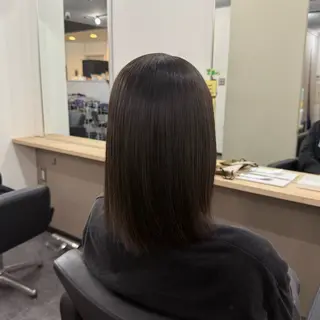 ミディアム カラー 中島 亜珠のヘアスタイル