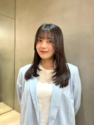 ロング 🇰🇷韓国レイヤー 韓国風ボブのヘアスタイル