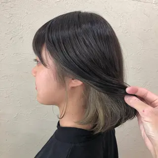 ミディアム カラー ENIF ヤマグチアツコのヘアスタイル