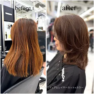 ミディアム カラー 無料カットモデル募集 /　 Juanのヘアスタイル