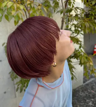 ショート ❤️アヤカ Wカラー ボブ レイヤー❤️のヘアスタイル