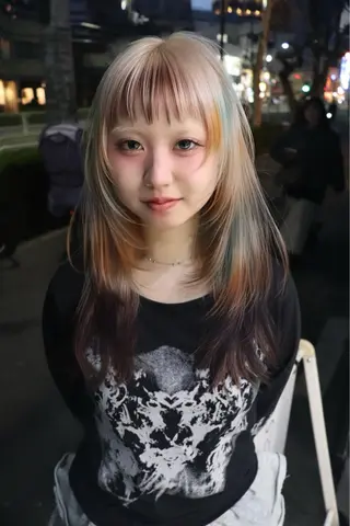 カラー 🧡色落ちまで2度 楽しめる🧡ヨシキのヘアスタイル