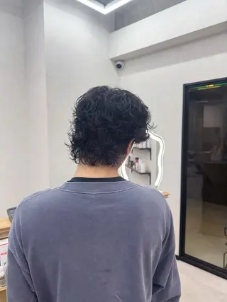 ミディアム 岡島 実里のヘアスタイル