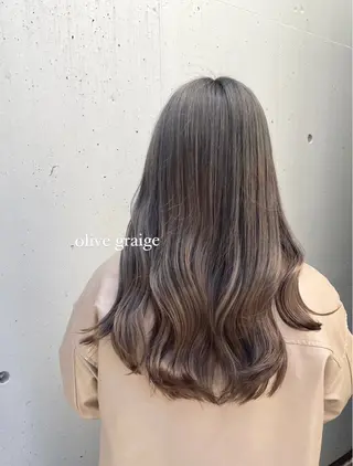 ロング カラー ハッシュカット 暖色カラー/伊藤菜月のヘアスタイル