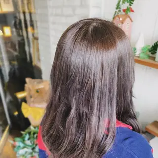 セミロング カラー 小島　崇義 ブリーチお任せ下さいのヘアスタイル