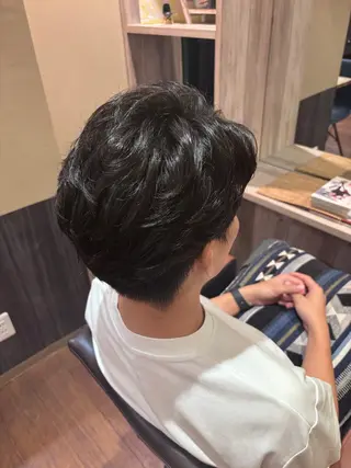 ショート パーマ メンズ 齋藤 瑞樹のヘアスタイル
