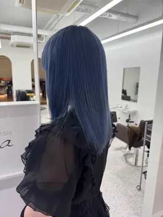 セミロング カラー モデル募集 /万代/松井茉里奈のヘアスタイル