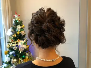 セミロング ヘアアレンジ レイヤーカット✂️ 横浜No1♡下鳥翔子のヘアスタイル