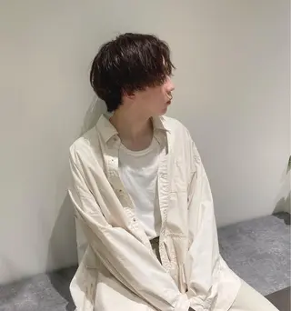 ショート パーマ メンズ THREE byKEEPのヘアスタイル