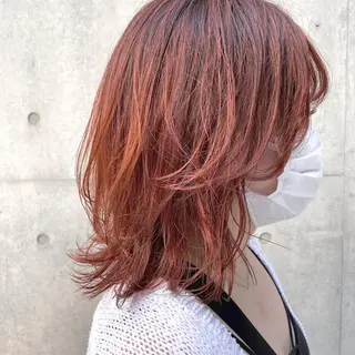 ミディアム カラー ヘアアレンジ 【ダメージレス施術】 【透明感】北村 拓也のヘアスタイル