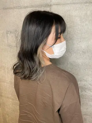 ミディアム 💛ブリーチカラー /ブリーチ縮毛💛のヘアスタイル