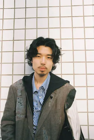 ミディアム メンズ 似合わせカット /パーマ岡本淳平のヘアスタイル