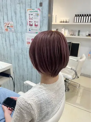 ショート [髪質改善カラー] 佐藤唯花🦋のヘアスタイル