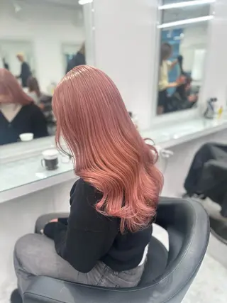セミロング カラー ❄最強かわいいカラー ❄️MINA❄️のヘアスタイル