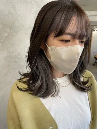 ミディアム カラー ダブルカラー /まつ毛パーマ🎀のヘアスタイル