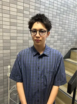 ショート パーマ メンズ 💈メンズ短髪特化 ✂︎伊藤大輝💈のヘアスタイル