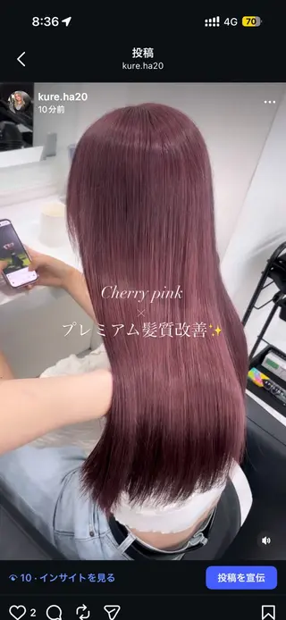 セミロング カラー KUREHA/艶モテ カラー✨／海外系🌺のヘアスタイル