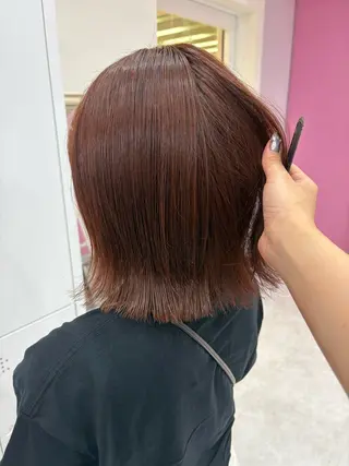 ミディアム カラー Hirona 縮毛矯正/髪質改善のヘアスタイル