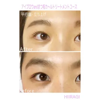 マツエク・マツパ 美容室 HIIRAGIのマツエク・マツパデザイン