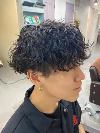 ショート パーマ メンズ 💈メンズ短髪特化 ✂︎伊藤大輝💈のヘアスタイル