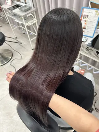 セミロング カラー 髪質改善/縮毛矯正 🫧RISA🎀のヘアスタイル